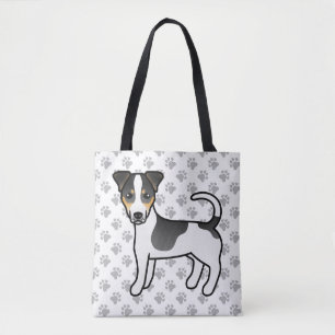 Tricolor Smooth Coat Jack Russell Terrier Dog Tasche