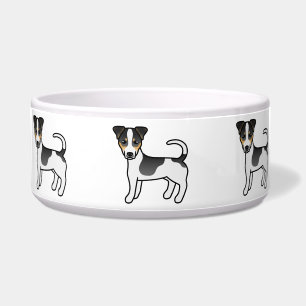 Tricolor Smooth Coat Jack Russell Terrier Dogs Napf