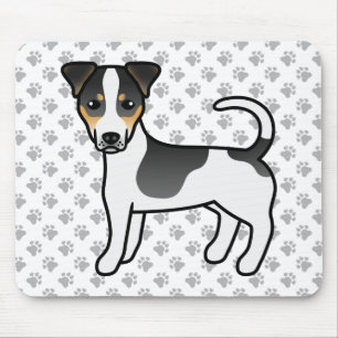 Tricolor Smooth Coat Jack Russell Terrier Hund Mousepad