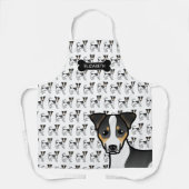 Tricolor Smooth Coat Jack Russell Terrier & Name Schürze (Vorderseite)