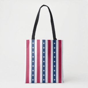 Tricolor Stars und vertikale Streifen Tasche