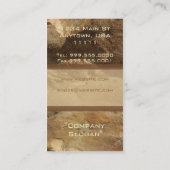 Tricolor Stone Business Card Visitenkarte (Rückseite)