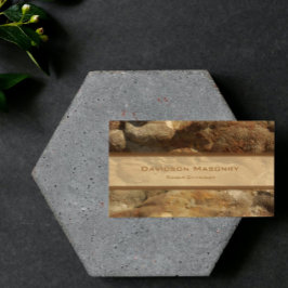 Tricolor Stone Business Card Visitenkarte