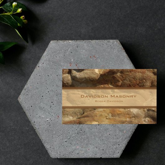 Tricolor Stone Business Card Visitenkarte
