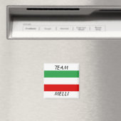 Tricolor "TEAM MELLI" Magnet (In Situ (Geschirrspüler))