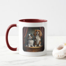 Tricolor und Blenheim Cavalier King Charles
