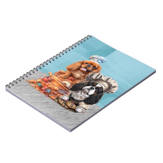 Tricolor und Ruby Cooking Koch Cavalier Notizblock (Linke Seite)