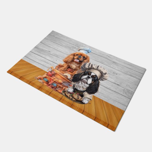 Tricolor und Ruby Cooking Koch Fußmatte (Schrägansicht)