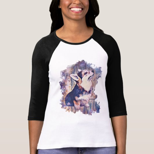 Tricolor WaliserCorgi T-Shirt (Vorderseite)