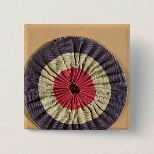 Tricolore Rosette Button (Vorderseite)