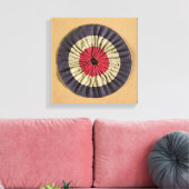 Tricolore rosette leinwanddruck (Insitu (Wohnzimmer))