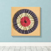 Tricolore rosette leinwanddruck (Insitu (Holzboden))