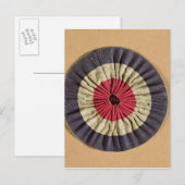 Tricolore rosette postkarte (Vorne/Hinten)