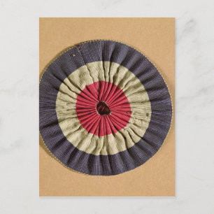 Tricolore rosette postkarte