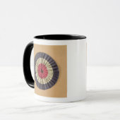 Tricolore Rosette Tasse (Vorderseite Links)