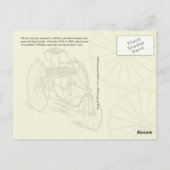 Tricycle Anfang der 1890er Jahre Postkarte (Rückseite)
