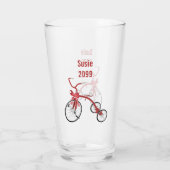 Tricycle Christmas Kids Pint Soda Glass Glas (Rückseite)