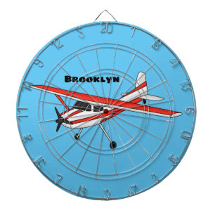 Tricycle gear aircraft cartoon  dartscheibe