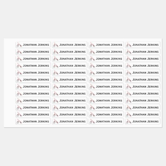 Tricycle- oder eiserne On-Logo-Labels Etiketten (Blatt)