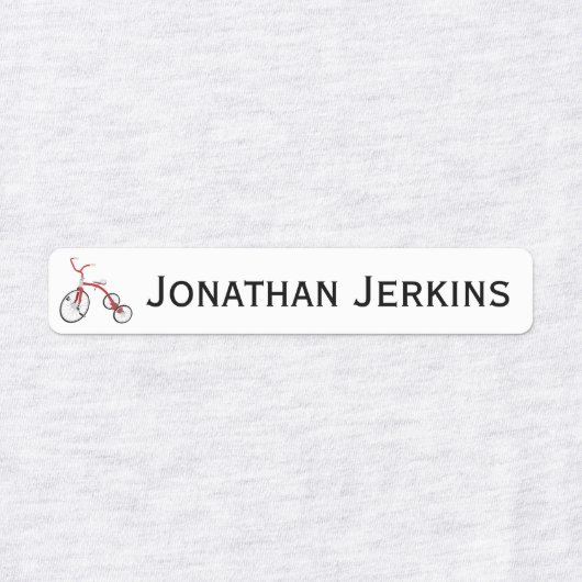 Tricycle- oder eiserne On-Logo-Labels Etiketten (Design 2)