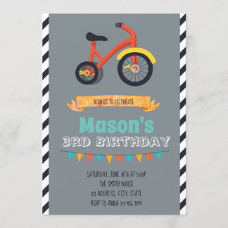 Tricycle-Party Einladung