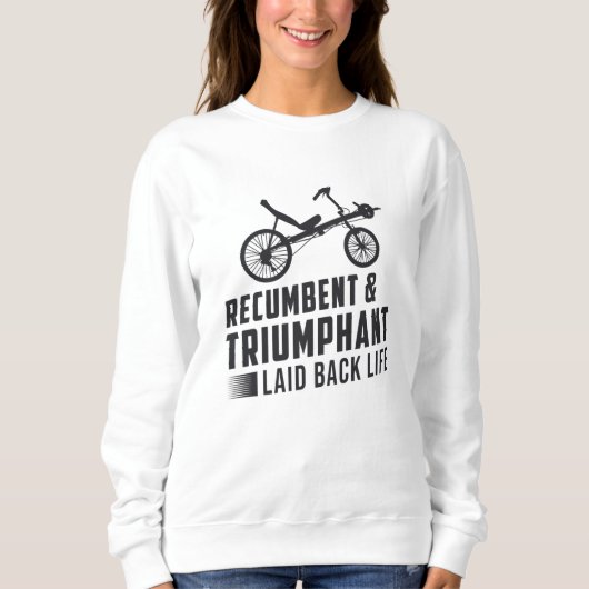 Tricycle Recumbent & Triumphe Vintag Retro Sweatshirt (Vorderseite)