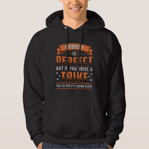 Tricycle Triker Niemand ist perfekt Vintag Retro Hoodie