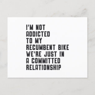 Tricycle Triker Recumbent Bike Trip Vintages Retro Postkarte