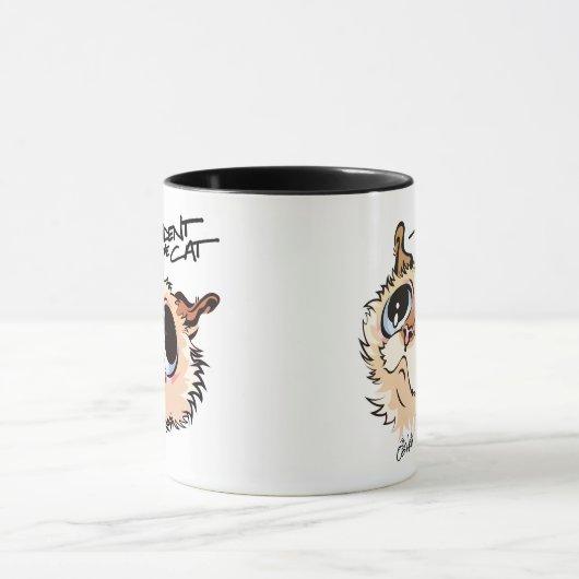 Trident die Katzen-illustrierte Kaffee-Tasse 02 Tasse (Zentrum)