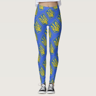 Trident Flag Ukraine Leggings