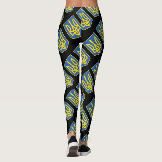 Trident Flag Ukraine Leggings (Rückseite)
