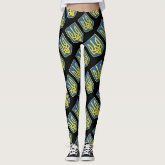 Trident Flag Ukraine Leggings