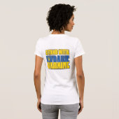 Trident Flag Ukraine T-Shirt (Schwarz voll)