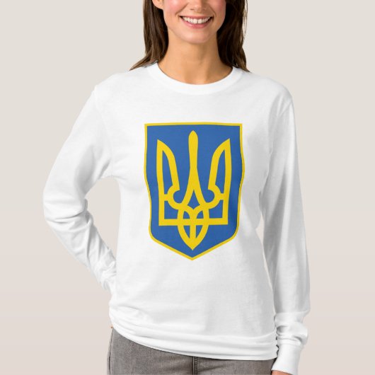 Trident Flag Ukraine T-Shirt (Vorderseite)