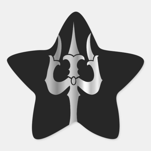 Trident of Lord Shiva - Hinduismus Stern-Aufkleber (Vorderseite)