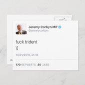 Trident Postkarte (Vorne/Hinten)