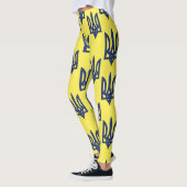 Trident Tryzub Ukraine-Wappen Leggings (Links)