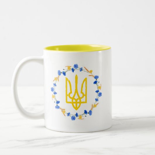 Trident Tryzub Zweifarbige Tasse (Links)