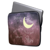 Trieb für den Mond inspirierend Newoprene Laptop Laptopschutzhülle (Vorderseite Links)