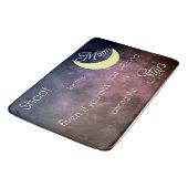 Trieb für die Mond-inspirierend Bad-Matte Badematte (Schrägansicht)