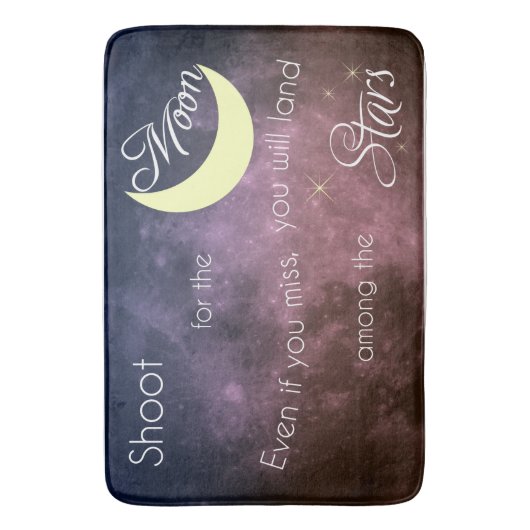 Trieb für die Mond-inspirierend Bad-Matte Badematte (Vorderseite Vertikal)