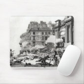 Trieb-heraus vor Kirche St. Roch in Paris Mousepad (Mit Mouse)