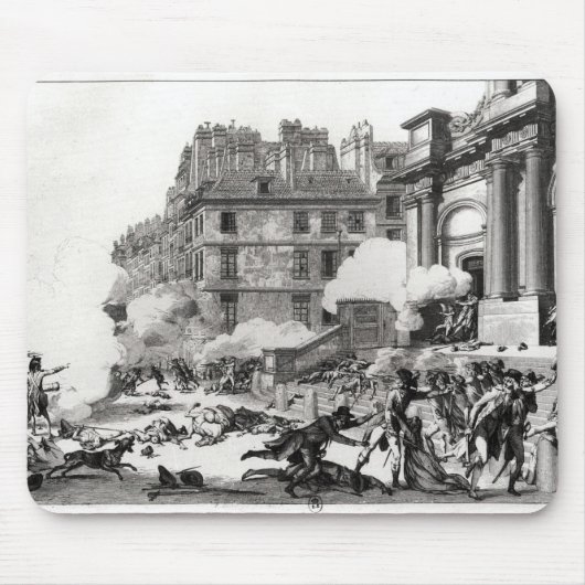 Trieb-heraus vor Kirche St. Roch in Paris Mousepad (Vorne)