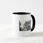 Trieb-heraus vor Kirche St. Roch in Paris Tasse (VorderseiteRechts)