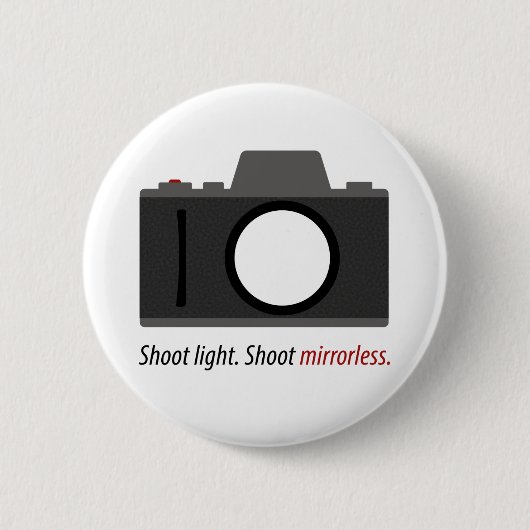 "Trieb Mirrorless" Knopf für Fotografen Button (Vorderseite)