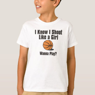 Trieb wie ein Mädchen - Basketball T-Shirt