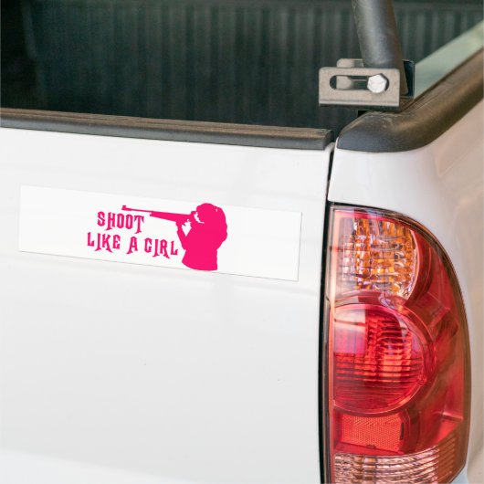 Trieb wie ein Mädchen-Rosa Autoaufkleber (Auf Lkw)