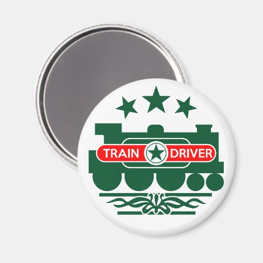 Triebfahrzeugführer, Eisenbahn Magnet (Vorderseite/Rückseite)