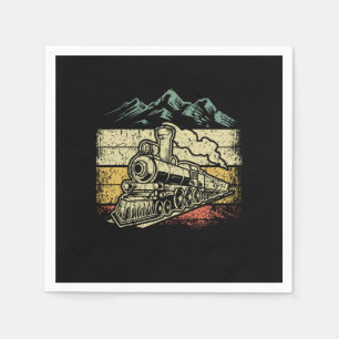 Triebfahrzeugführer für Vintage Motoren Serviette