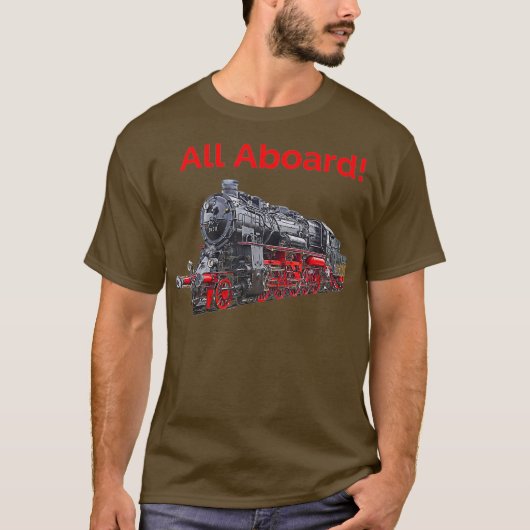 Triebfahrzeugführer-Vintage Triebfahrzeugführerlok T-Shirt (Vorderseite)